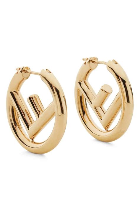 small fendi hoops|women's Fendi earrings.